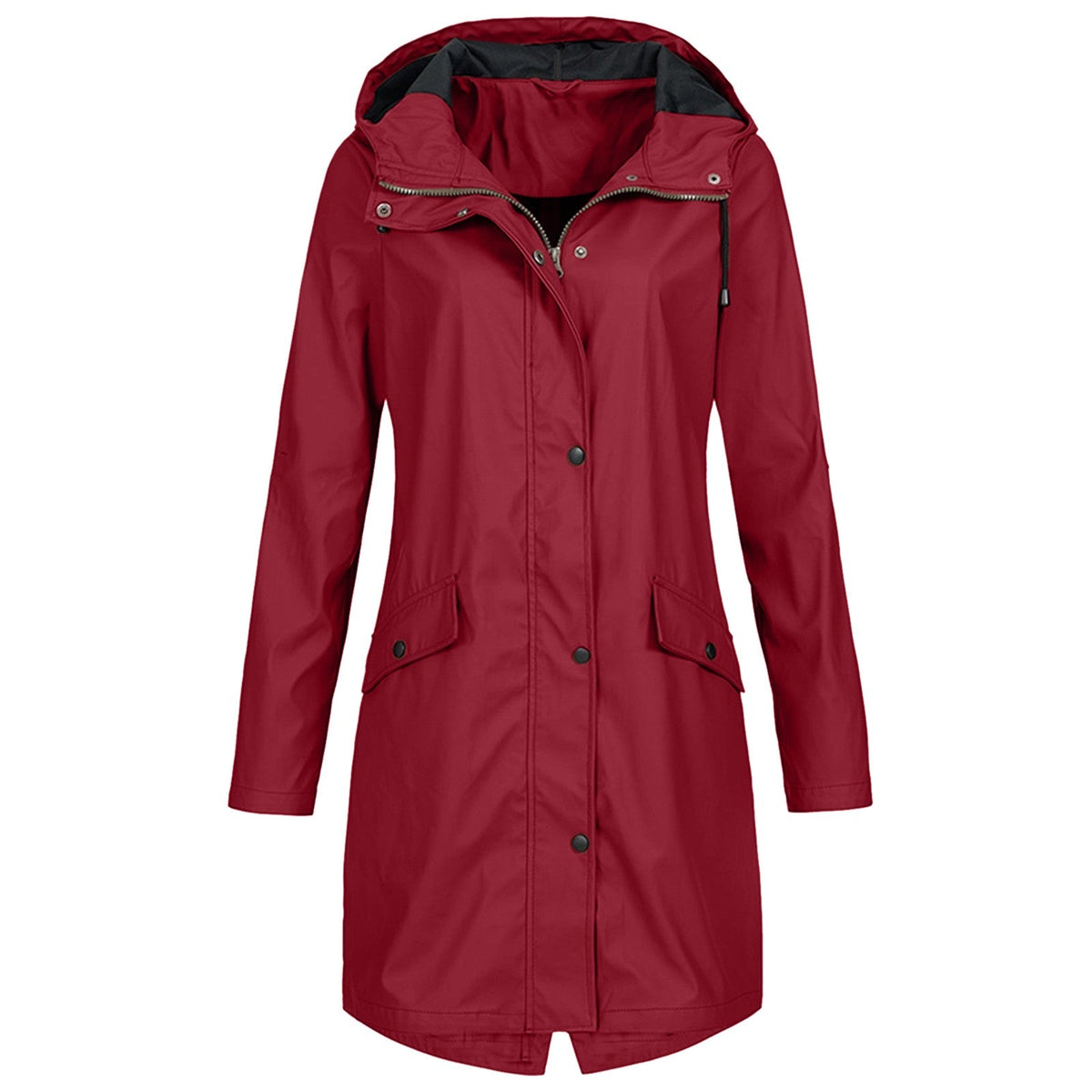 Women's Hooded Mid-Length Coat