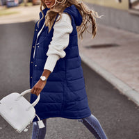 Women's Hooded Quilted Puffer Vest
