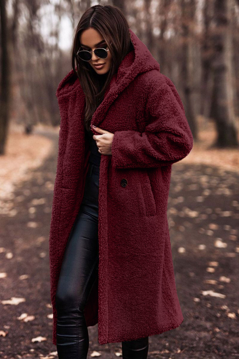 Women's Hooded Teddy Coat