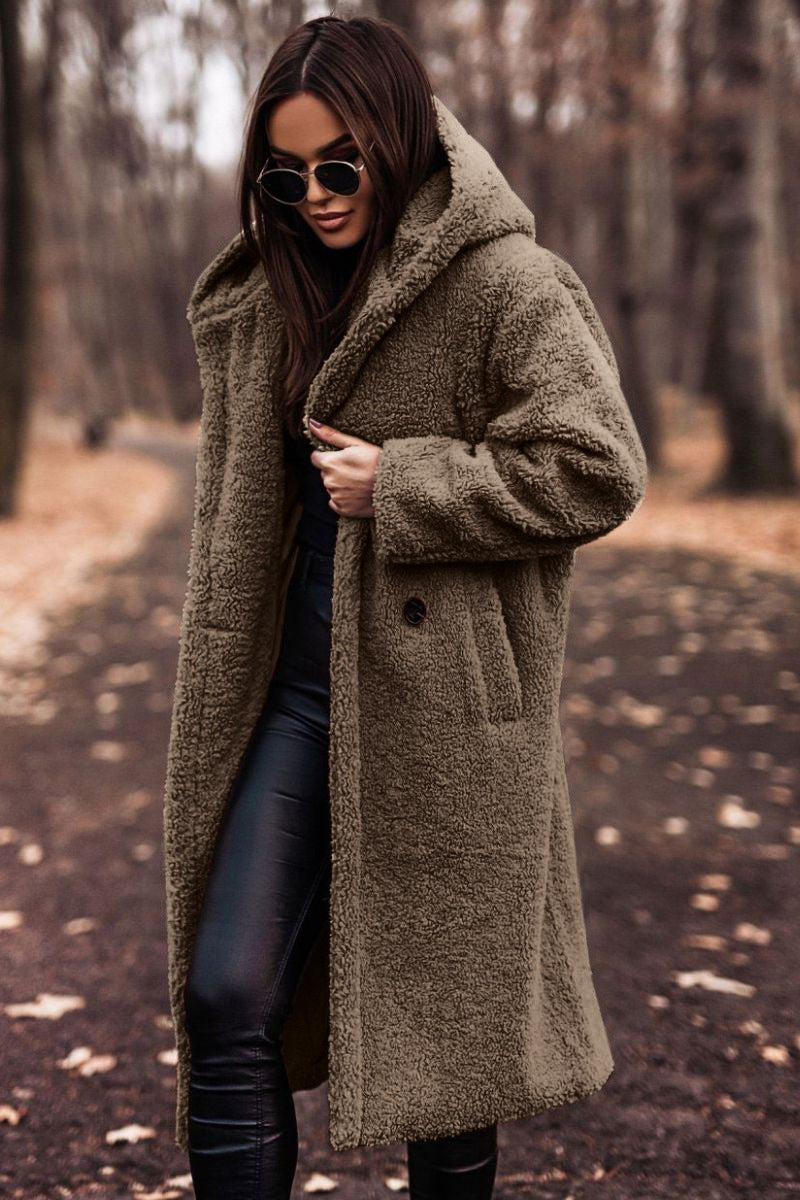 Women's Hooded Teddy Coat
