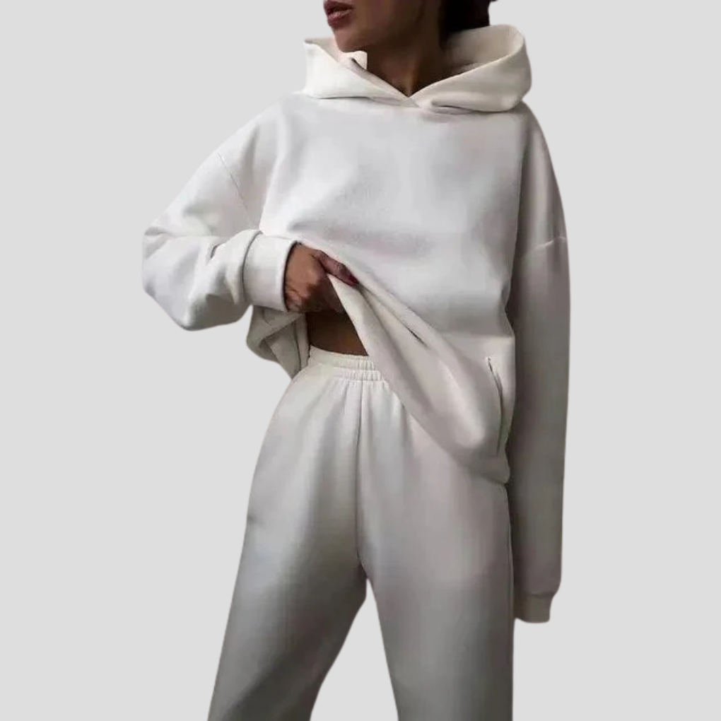 Women's Hoodie and Sweatpants Set – Comfortable Winter Loungewear