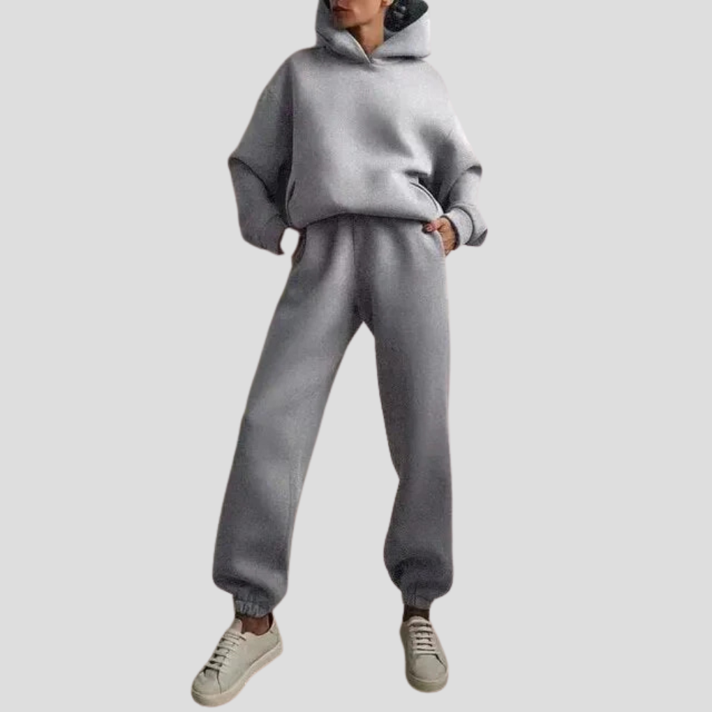 Women's Hoodie and Sweatpants Set – Comfortable Winter Loungewear
