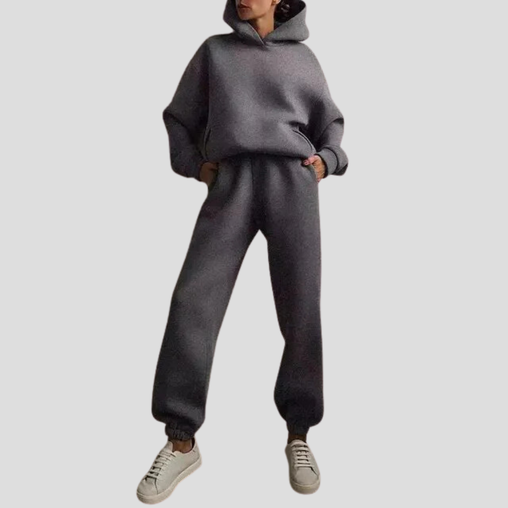 Women's Hoodie and Sweatpants Set – Comfortable Winter Loungewear