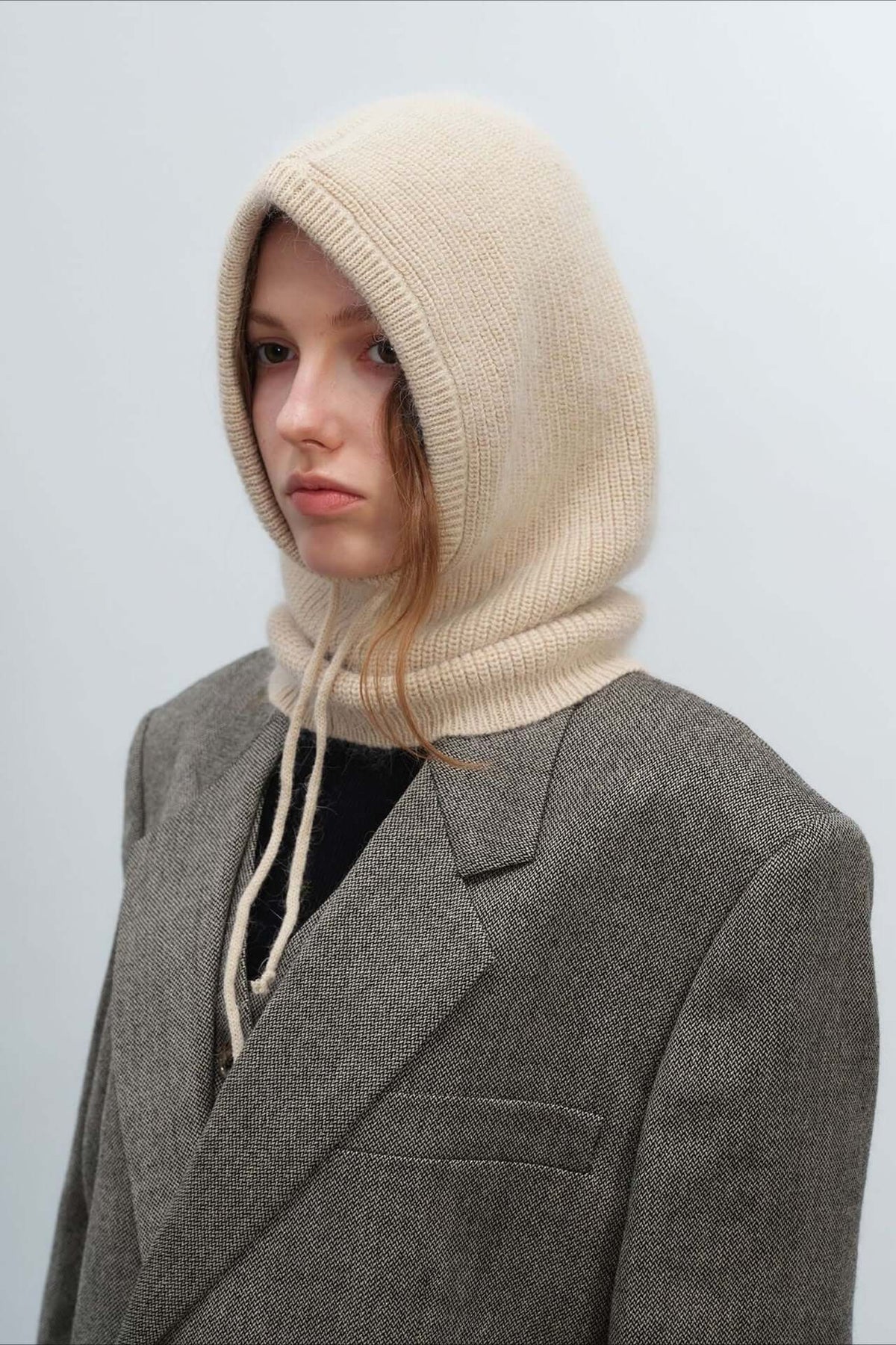 Women's Knitted Balaclava Hood - Warm Winter Scarf