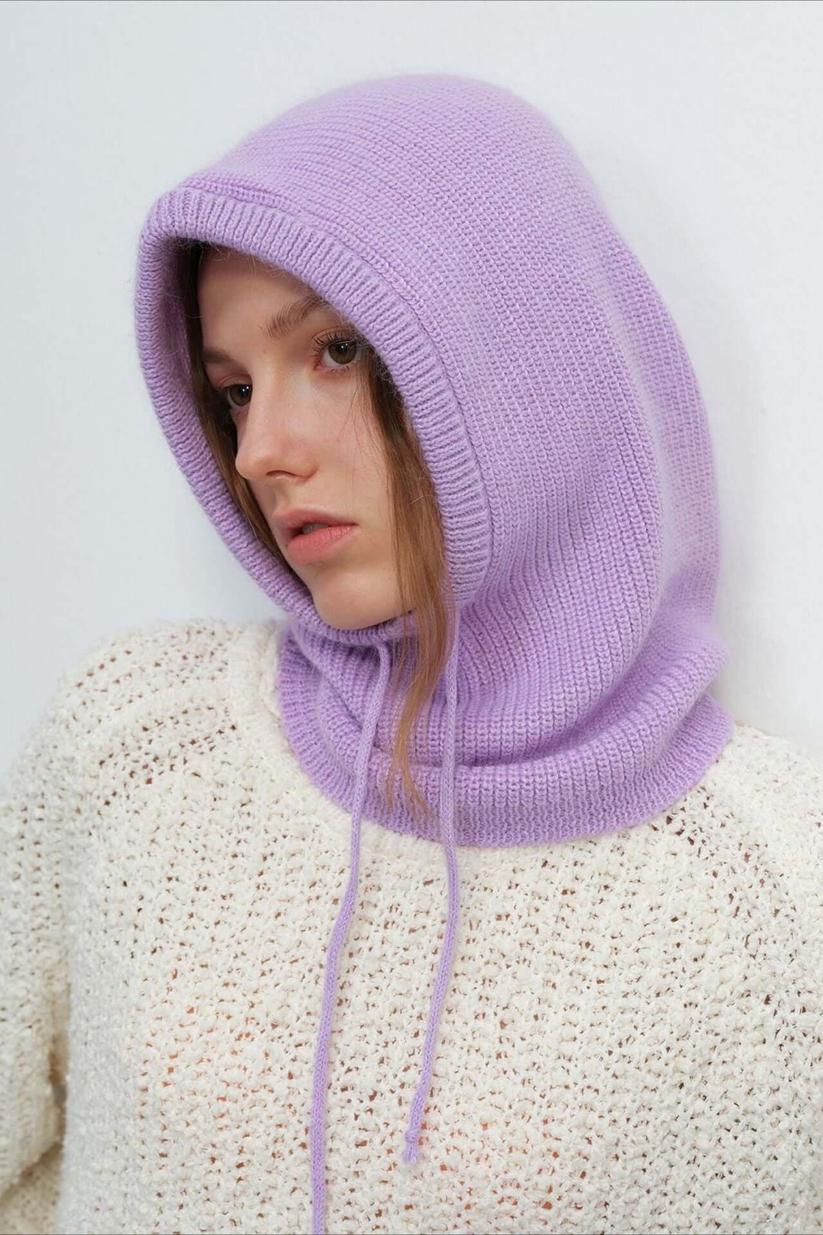 Women's Knitted Balaclava Hood - Warm Winter Scarf