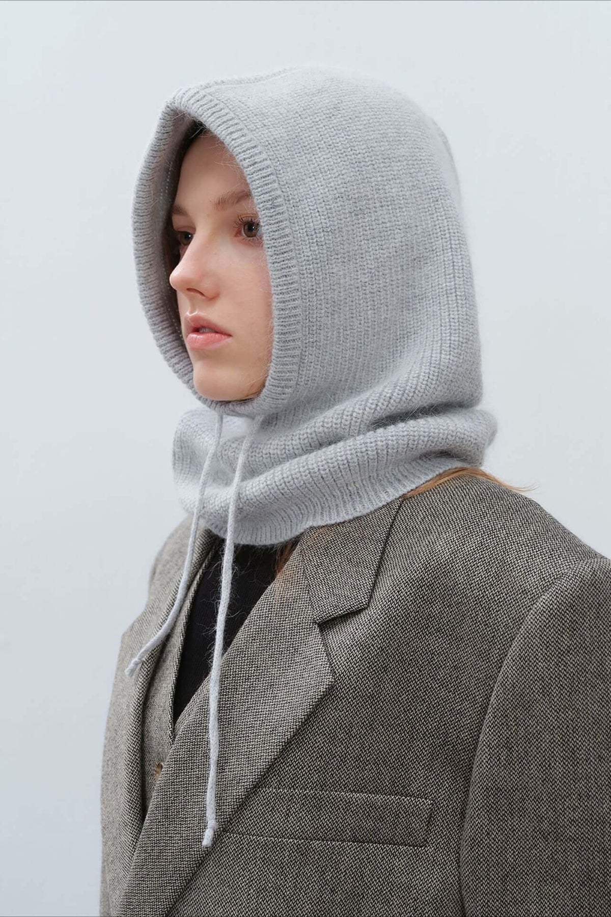 Women's Knitted Balaclava Hood - Warm Winter Scarf