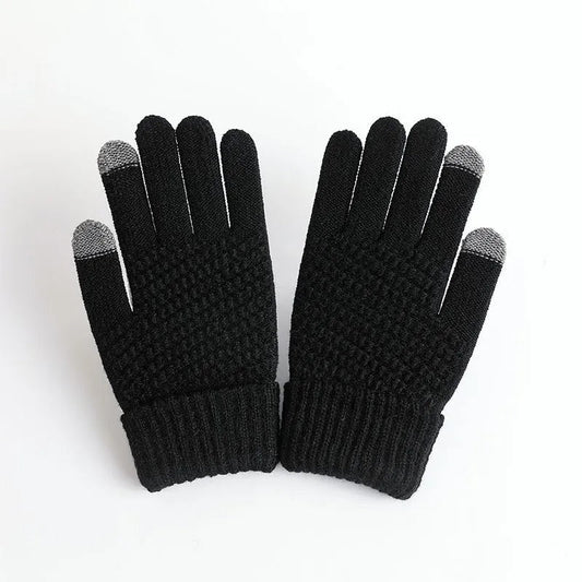Women's Knitted Cashmere Winter Gloves