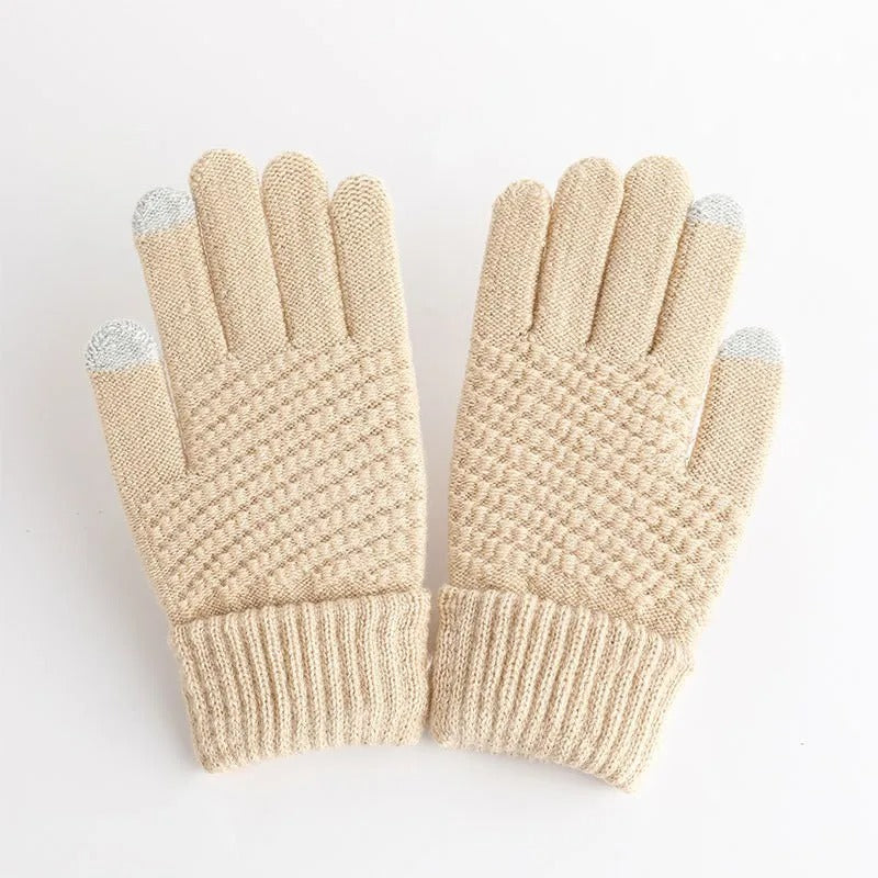 Women's Knitted Cashmere Winter Gloves