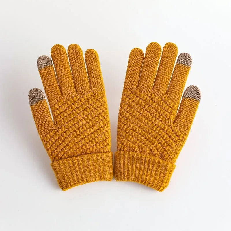 Women's Knitted Cashmere Winter Gloves