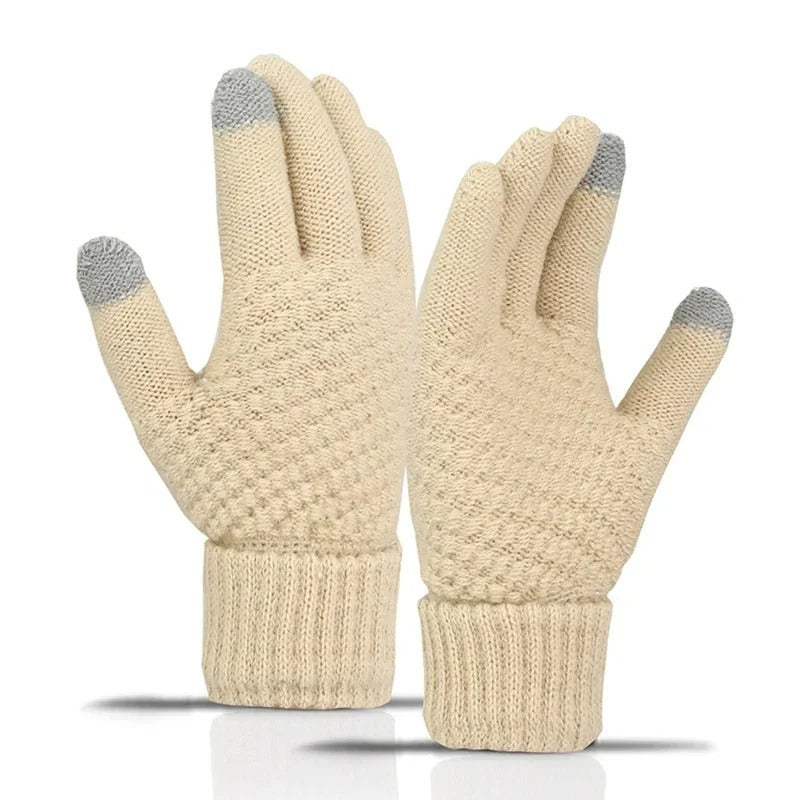 Women's Knitted Cashmere Winter Gloves