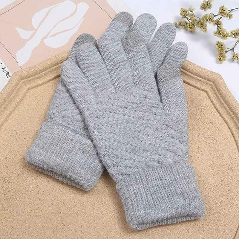 Women's Knitted Cashmere Winter Gloves