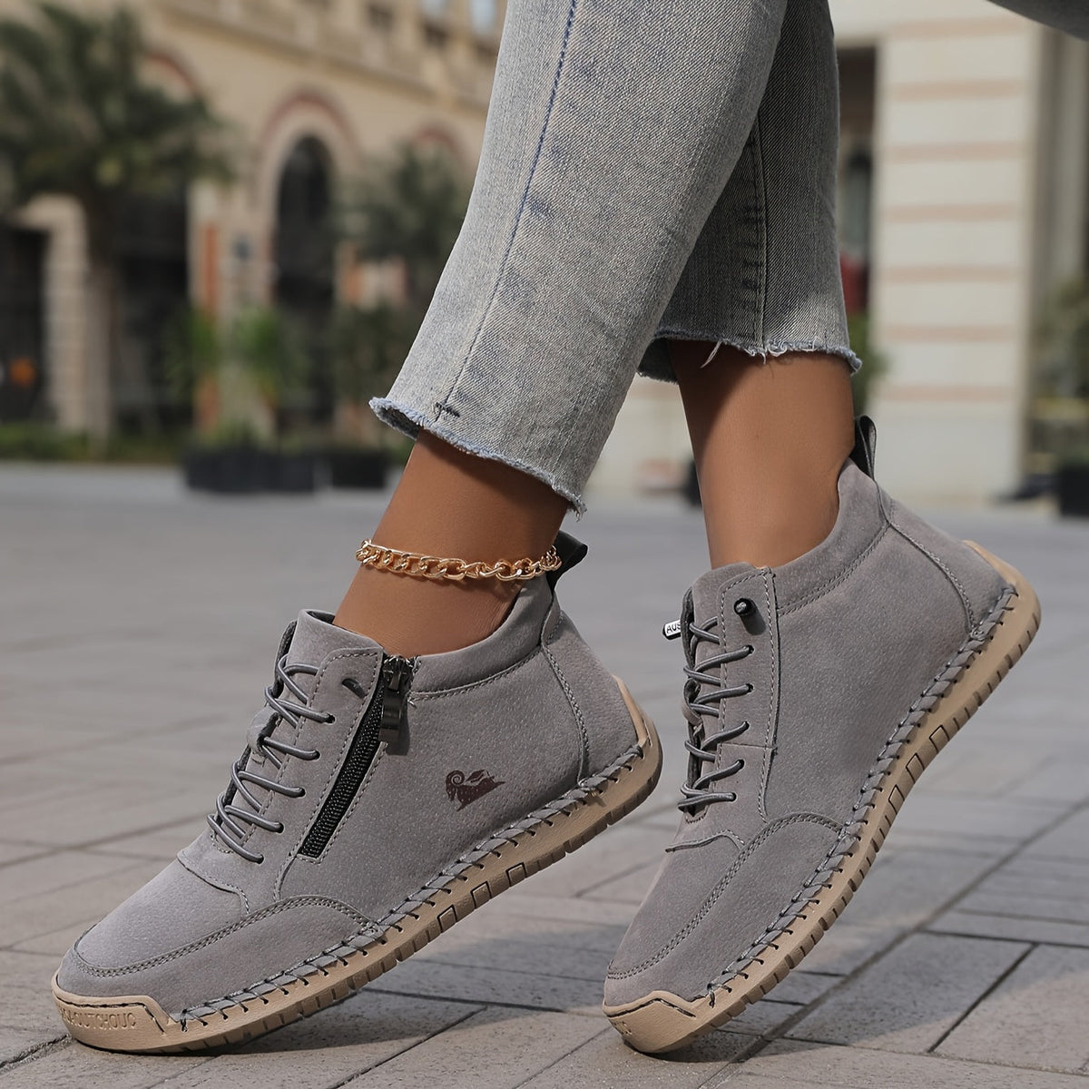 Women's Lace-Up Ankle Boots