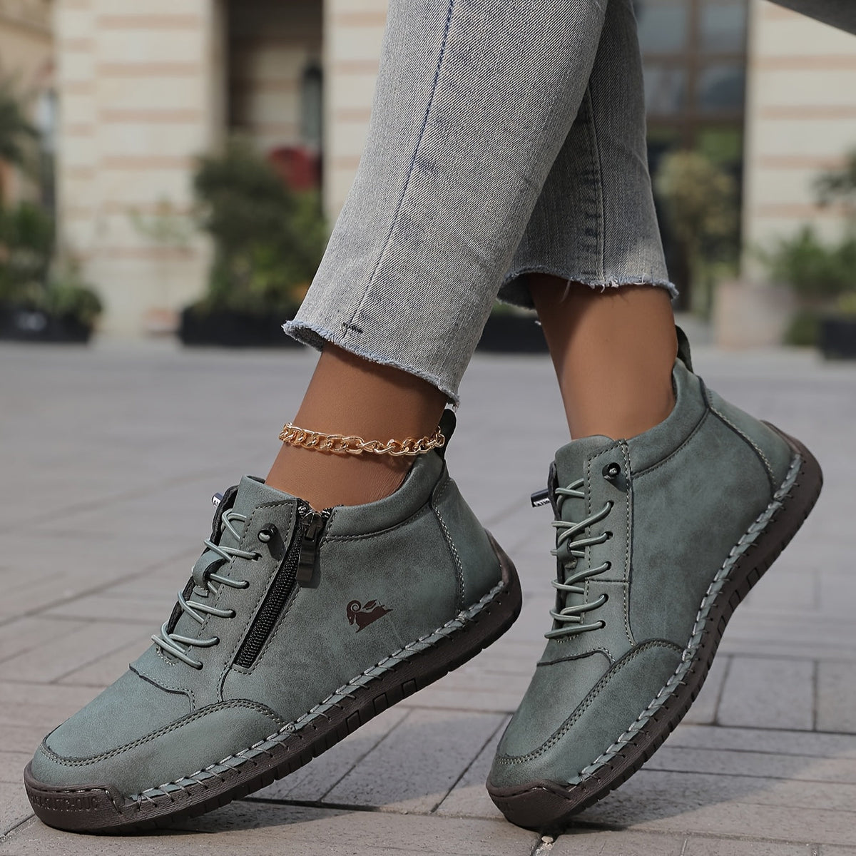Women's Lace-Up Ankle Boots