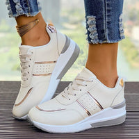 Women's Lace-Up Colorblock Sneakers