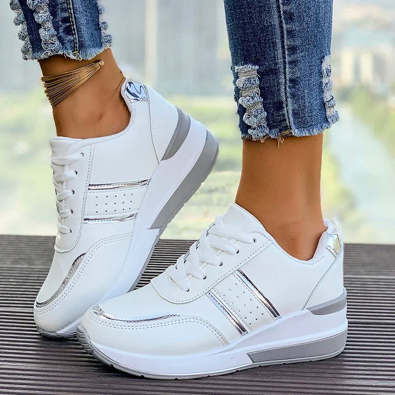 Women's Lace-Up Colorblock Sneakers