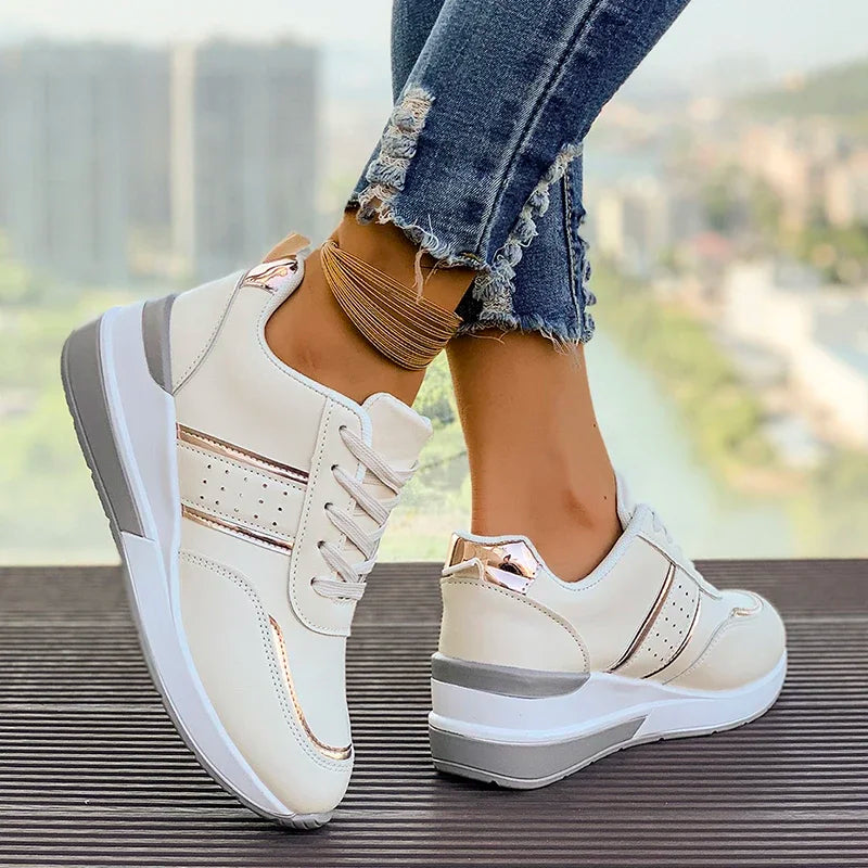 Women's Lace-Up Colorblock Sneakers