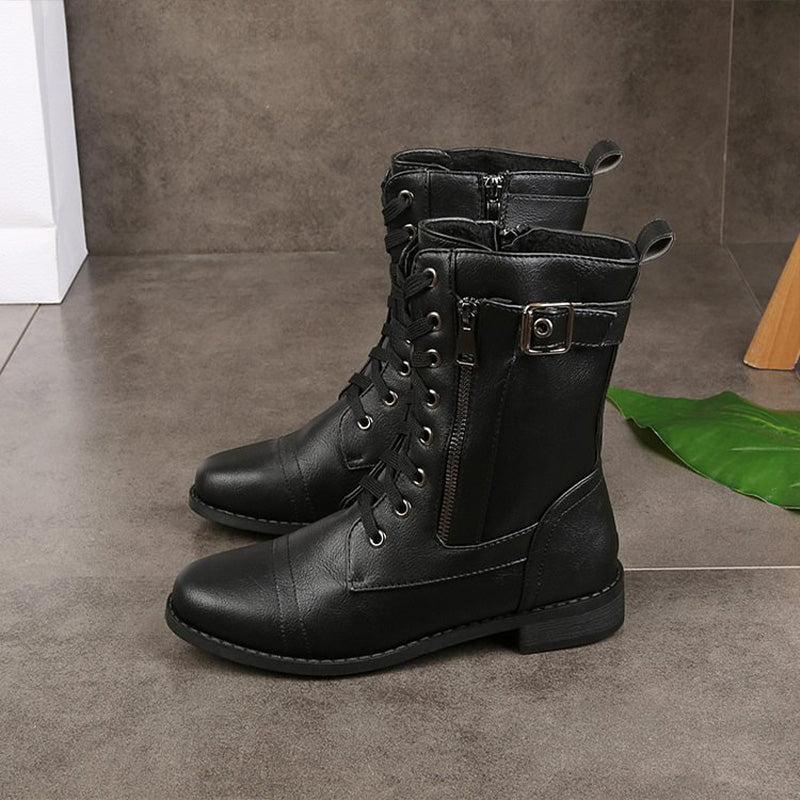 Women's Lace-Up Combat Boots
