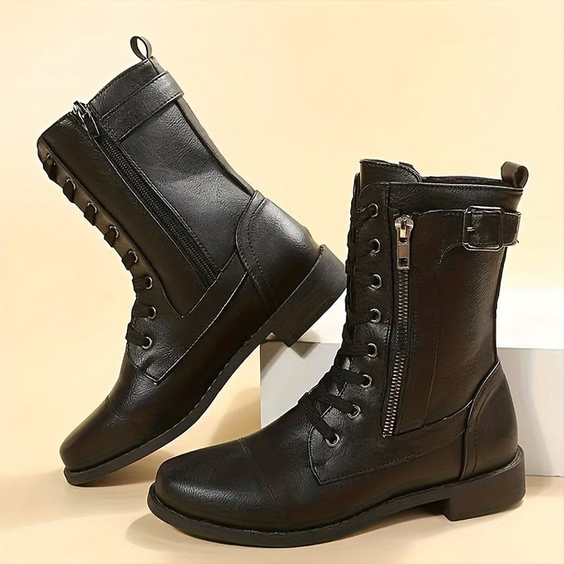 Women's Lace-Up Combat Boots