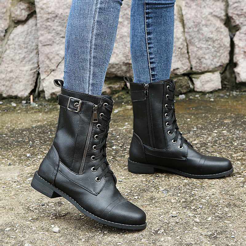 Women's Lace-Up Combat Boots