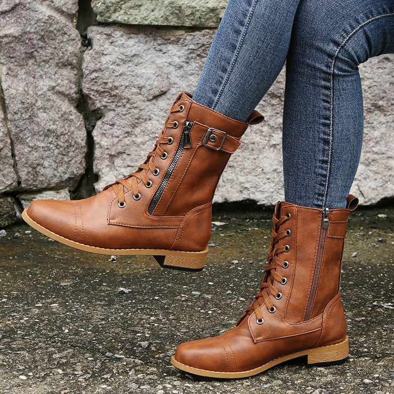 Women's Lace-Up Combat Boots