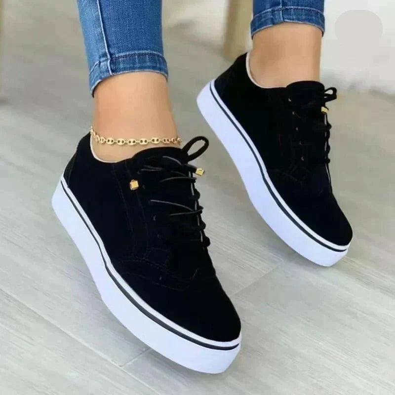 Women's Lace-Up Platform Sneakers