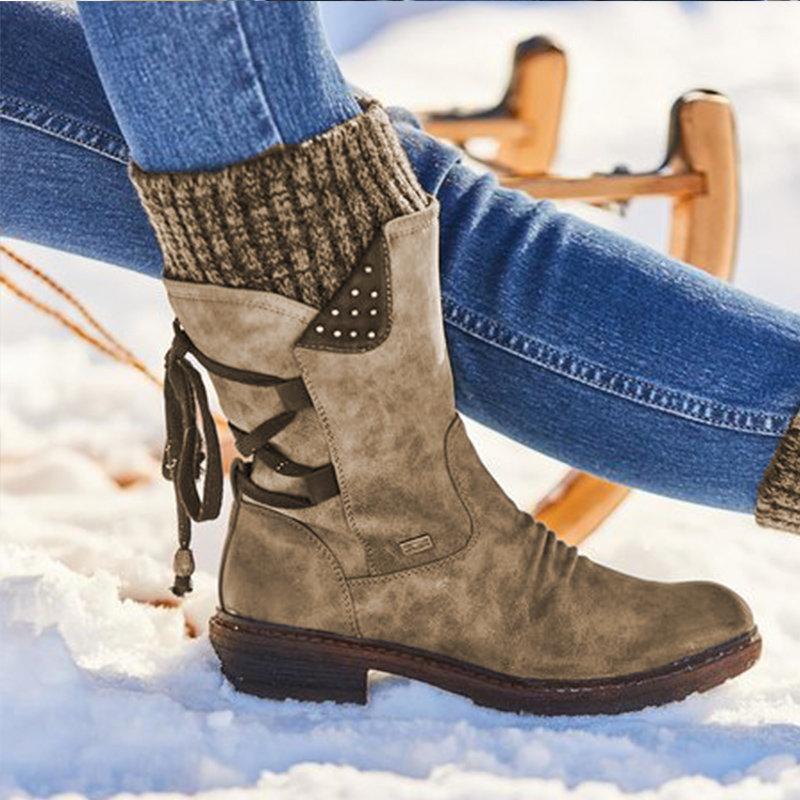 Women's Lace-Up Slouch Boots