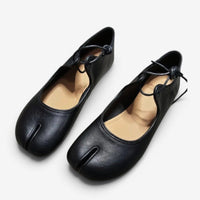 Women's Lace-Up Split-Toe Flats