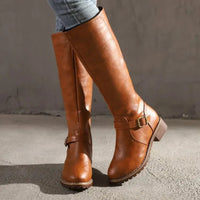Women's Leather Boots with All-Day Comfort and Durable Finish