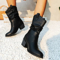 Women's Leather Western Cowboy Boots