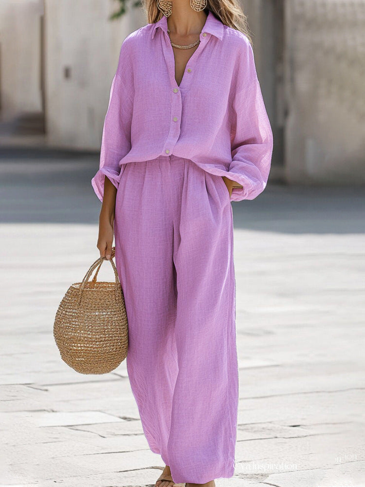 Women's Lightweight Linen Set