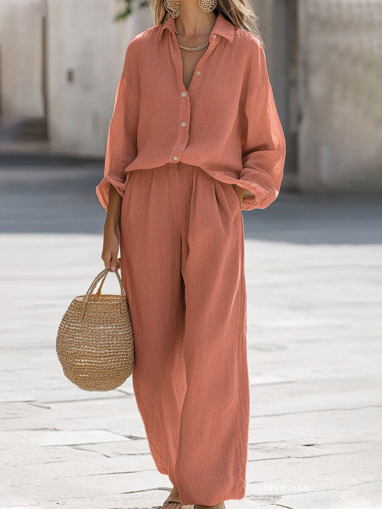 Women's Lightweight Linen Set
