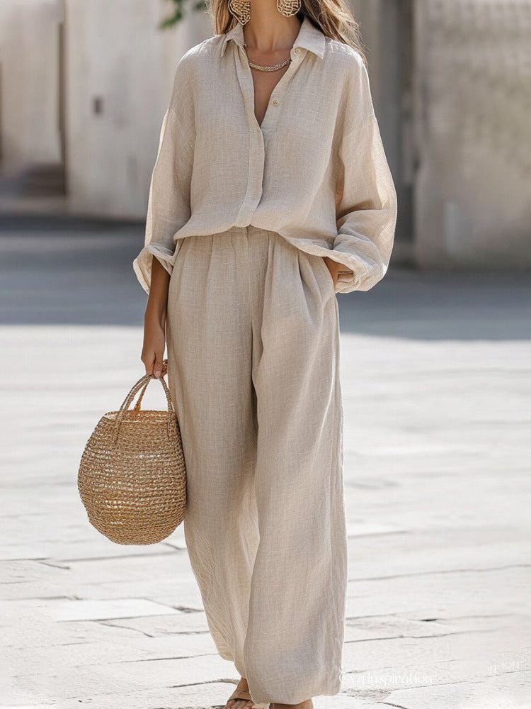 Women's Lightweight Linen Set