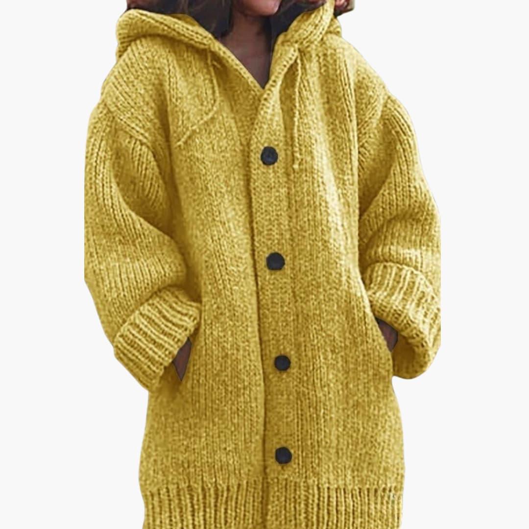 Women's Long Hooded Cardigan