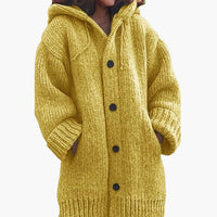 Women's Long Hooded Cardigan