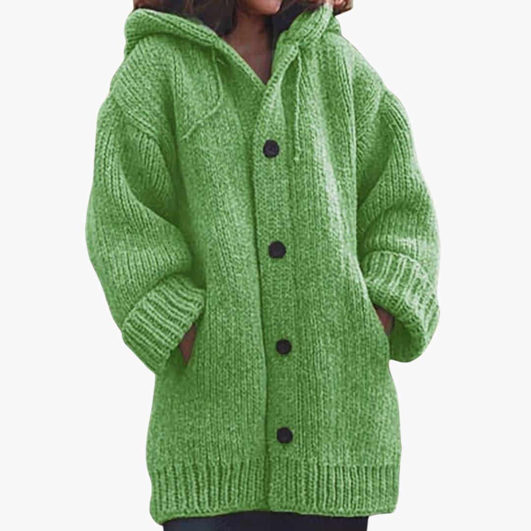 Women's Long Hooded Cardigan