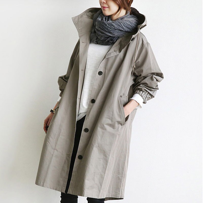 Women's Long Hooded Coat