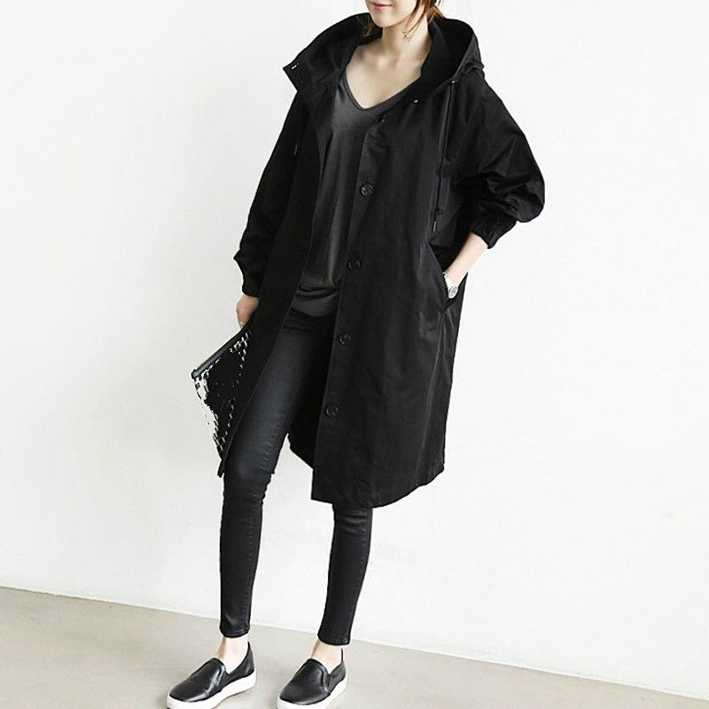 Women's Long Hooded Coat