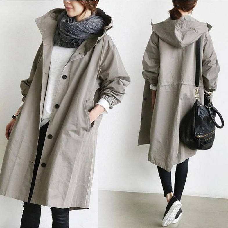 Women's Long Hooded Coat