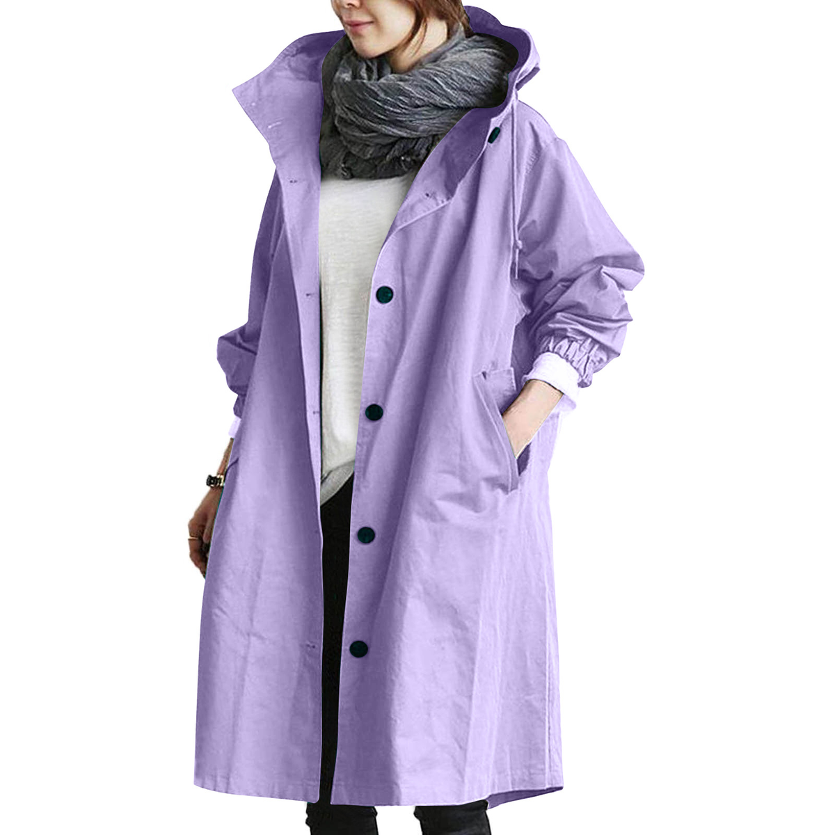 Women's Long Hooded Coat