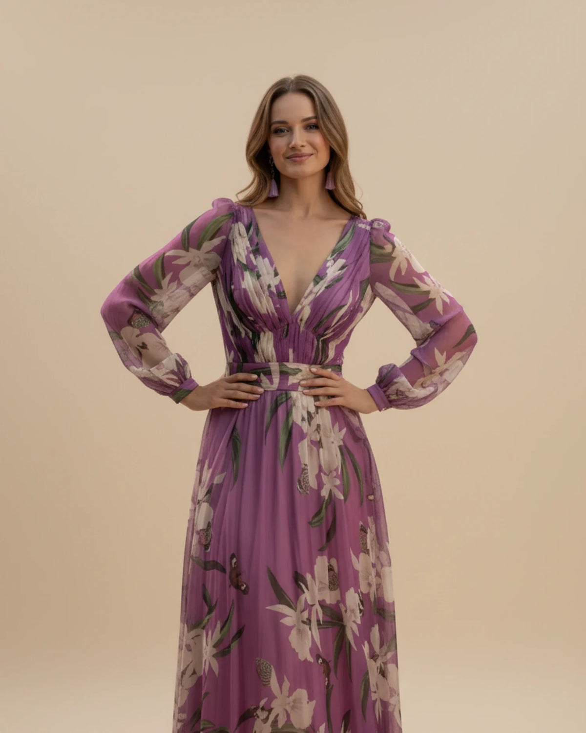 Women's Long Sleeve Summer Maxi Dress