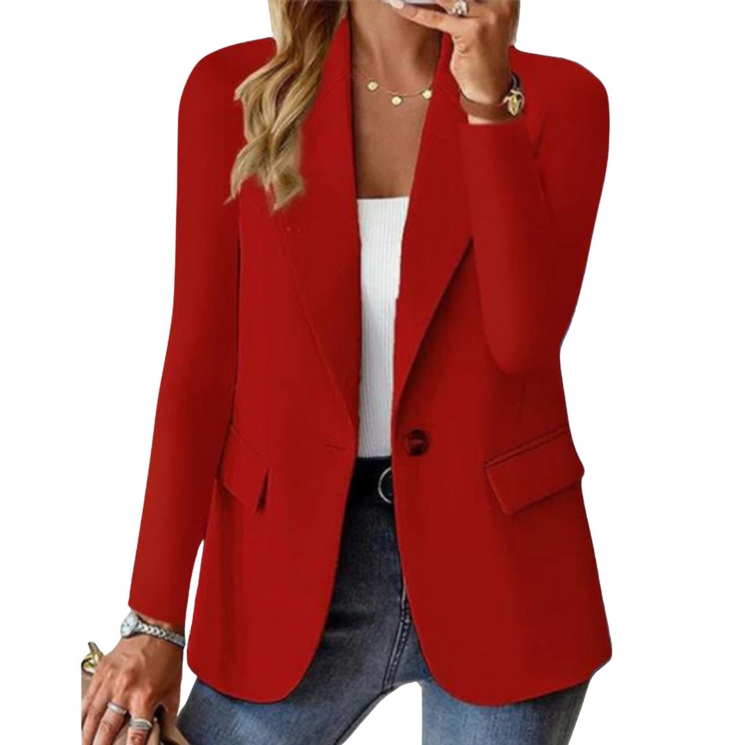 Women's Long-Sleeved Fitted Blazer