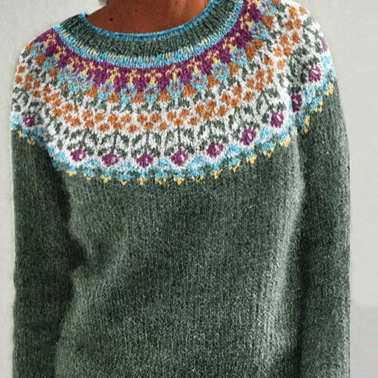 Women's Long-Sleeved Knit Sweater
