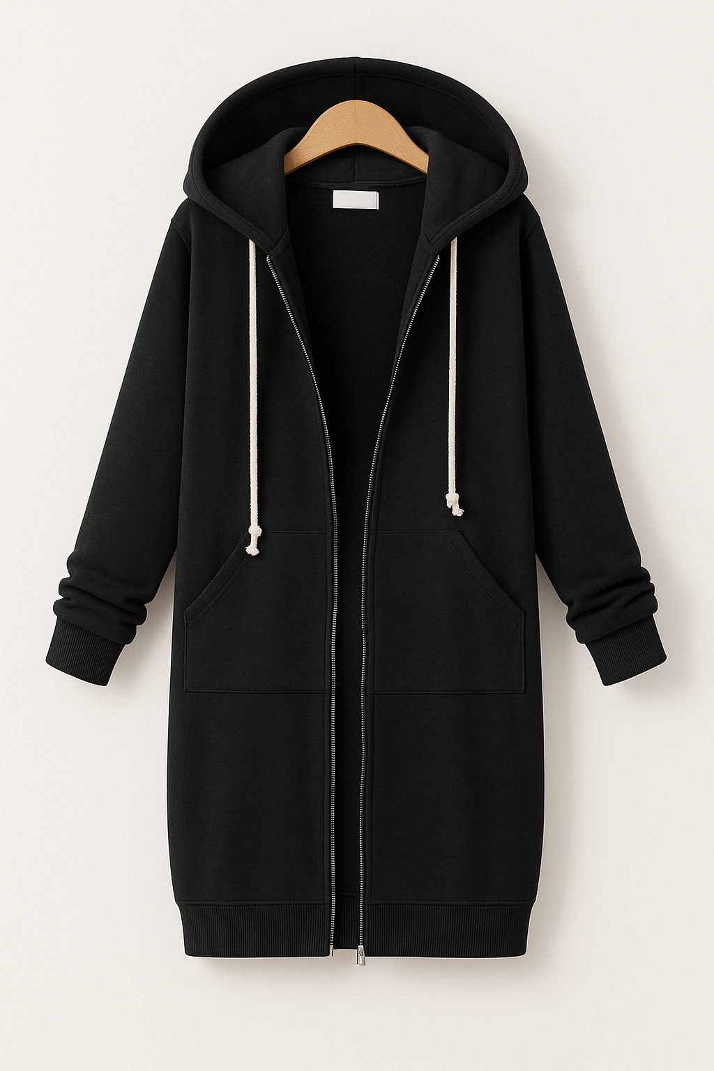 Women's Long Zip-Up Hoodie