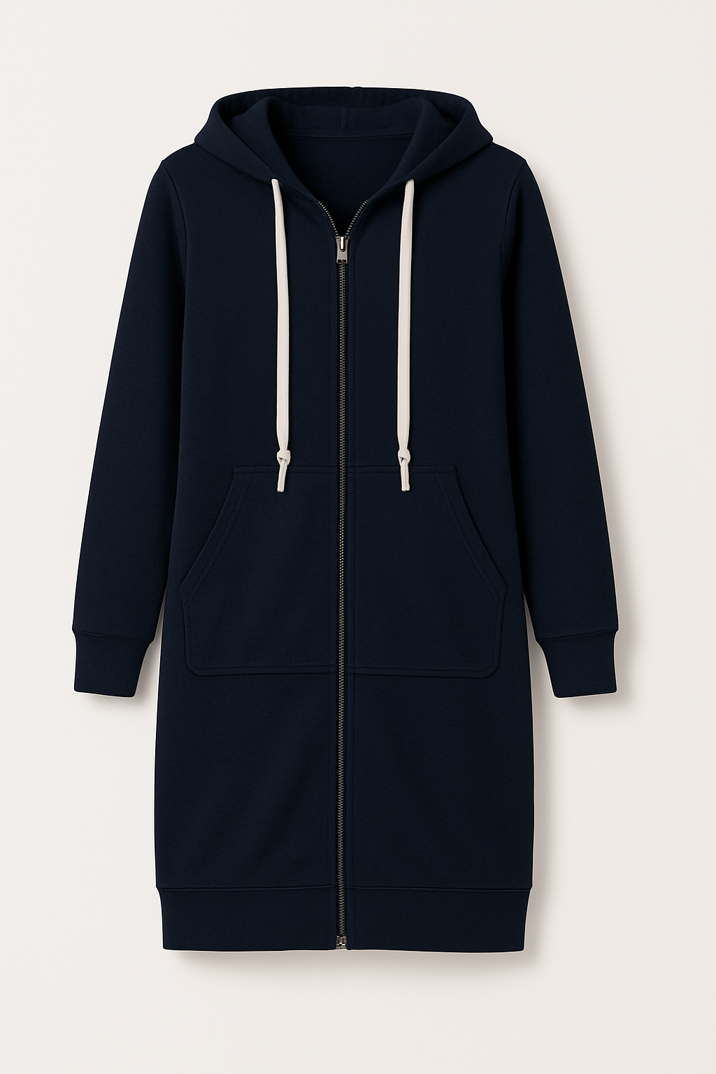 Women's Long Zip-Up Hoodie