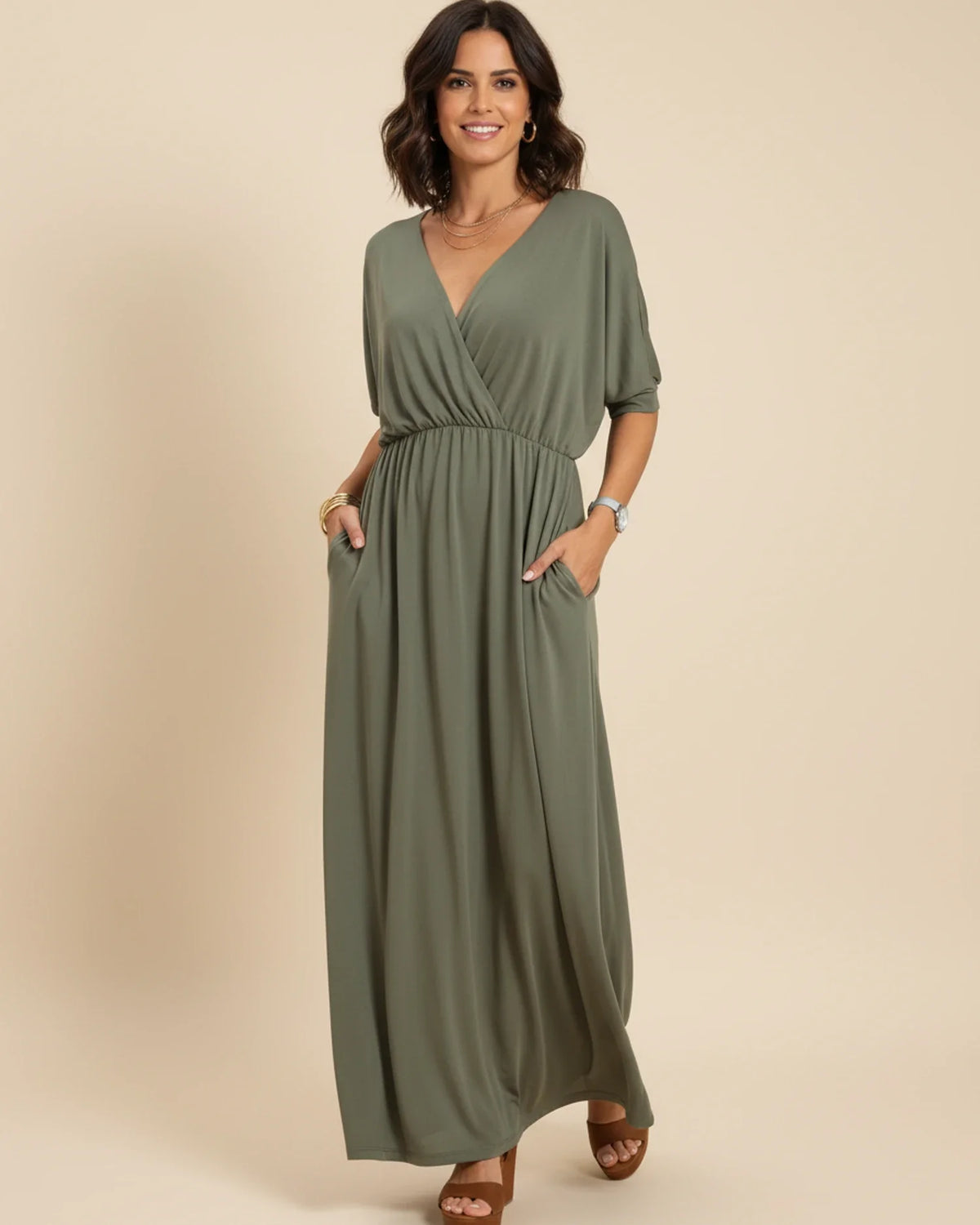 Women's Maxi Dress with Pockets