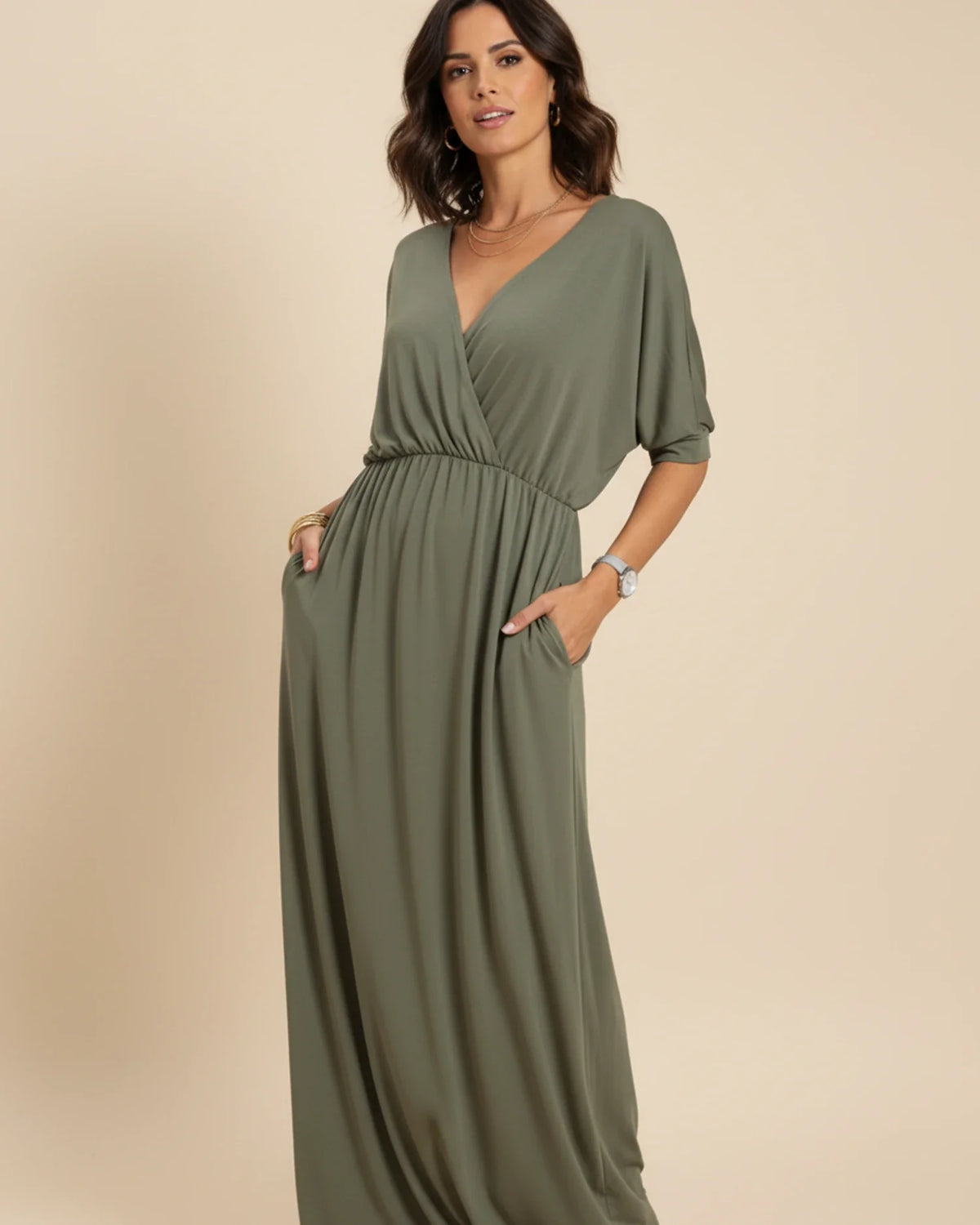 Women's Maxi Dress with Pockets