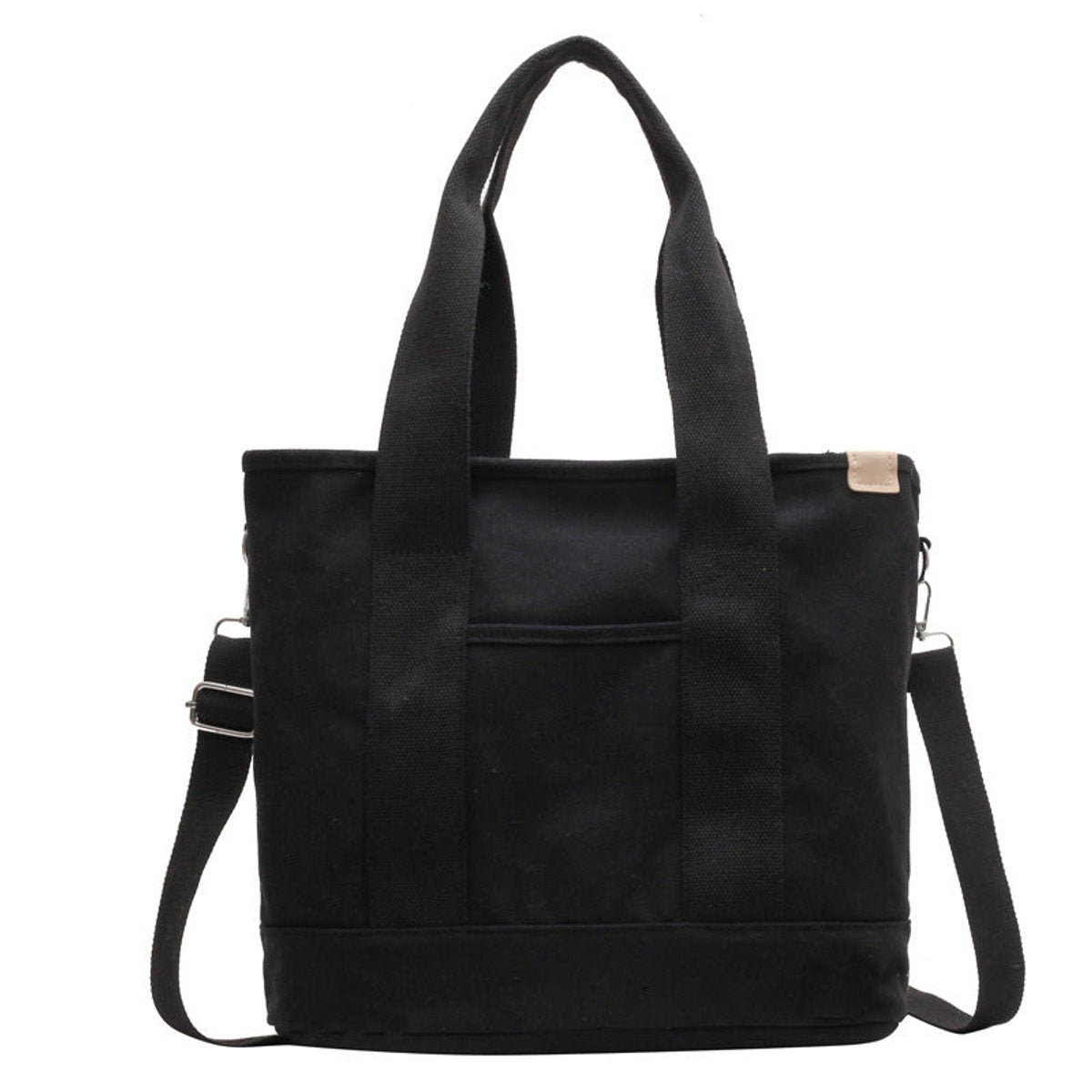 Women's Multifunctional Canvas Tote Bag with Adjustable Crossbody Shoulder Strap