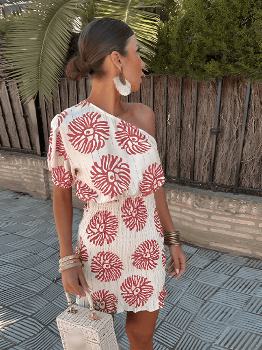 Women's One-Shoulder Short Dress