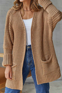 Women's Open-Front Knitted Cardigan