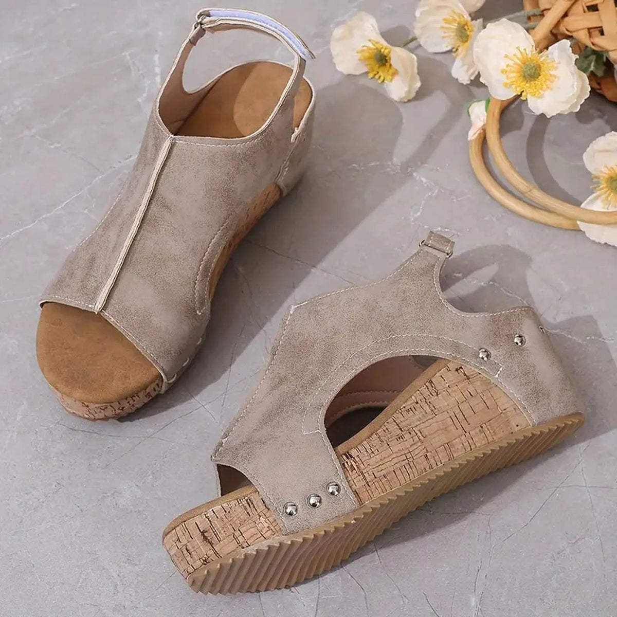 Women's Open-Toe Wedge Sandals